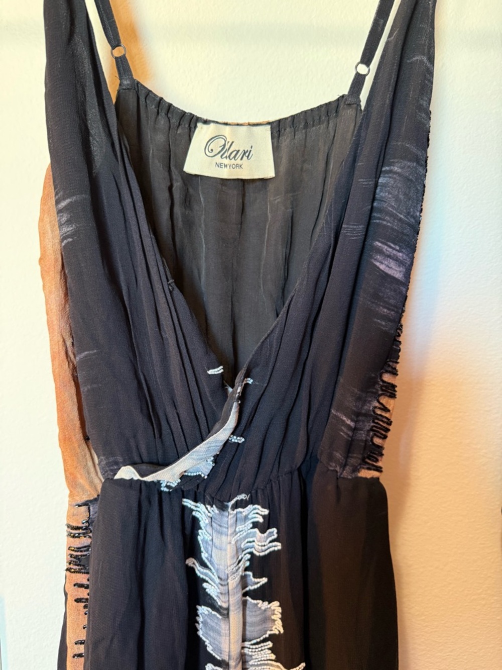 Black and Ivory Women’s Sleeveless Jumpsuit - Picture 4 of 5